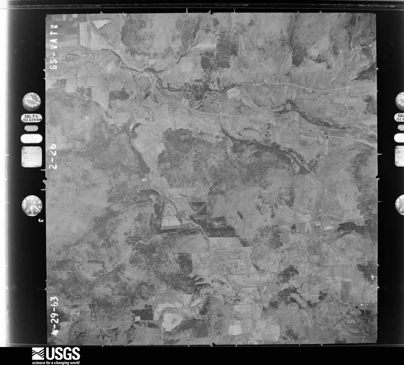 U.S. Geological Survey aerial photograph, 1963-04-29, scale 1:27000