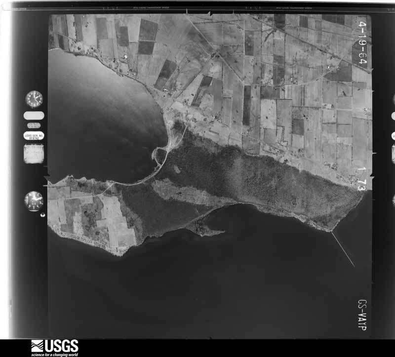 U.S. Geological Survey aerial photograph, 1964-04-19, scale 1:19000