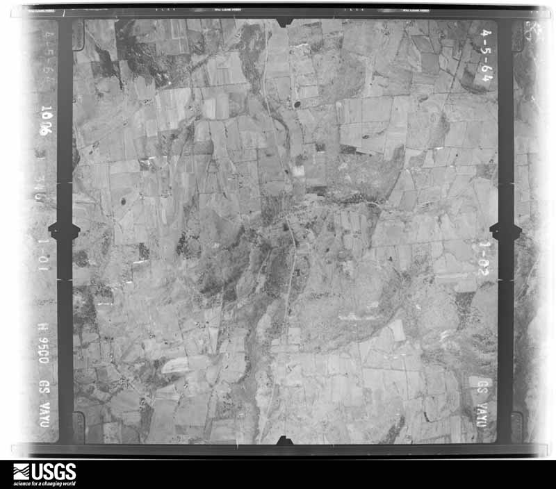 U.S. Geological Survey aerial photograph, 1964-04-05, scale 1:19000