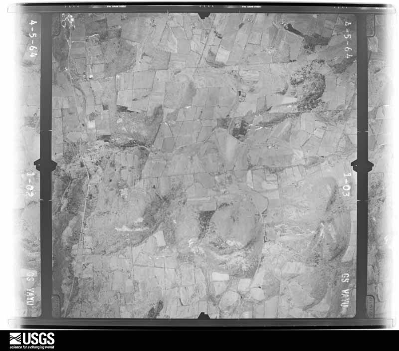 U.S. Geological Survey aerial photograph, 1964-04-05, scale 1:19000