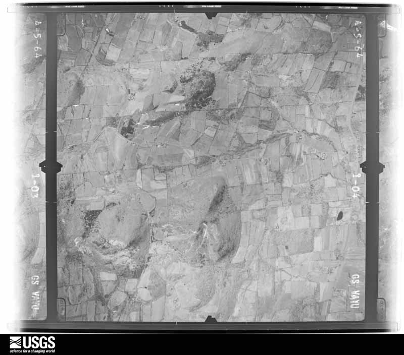 U.S. Geological Survey aerial photograph, 1964-04-05, scale 1:19000