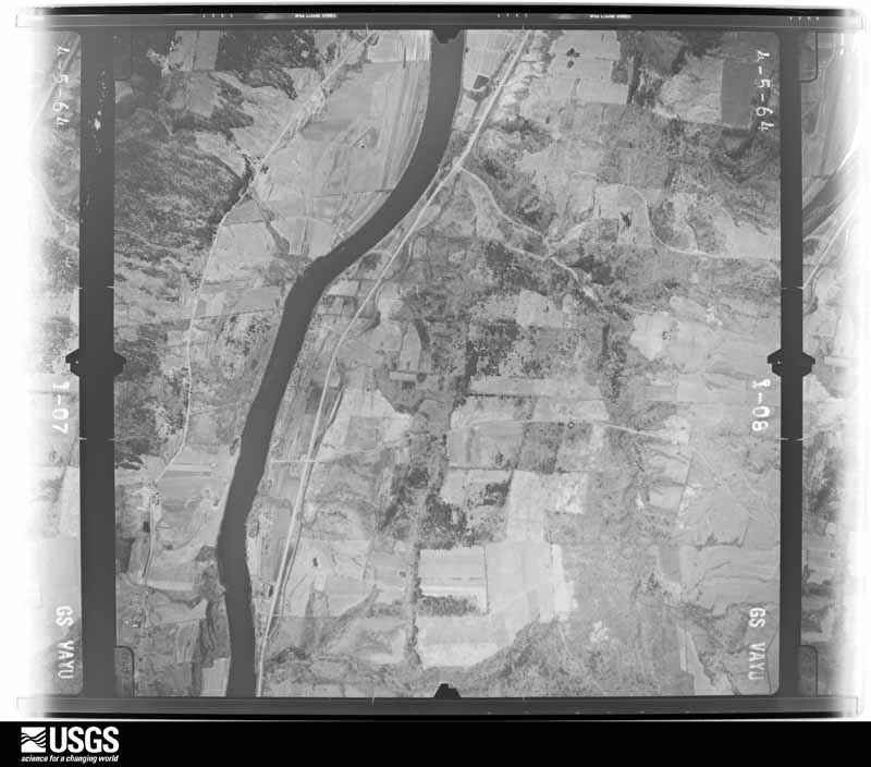 U.S. Geological Survey aerial photograph, 1964-04-05, scale 1:19000