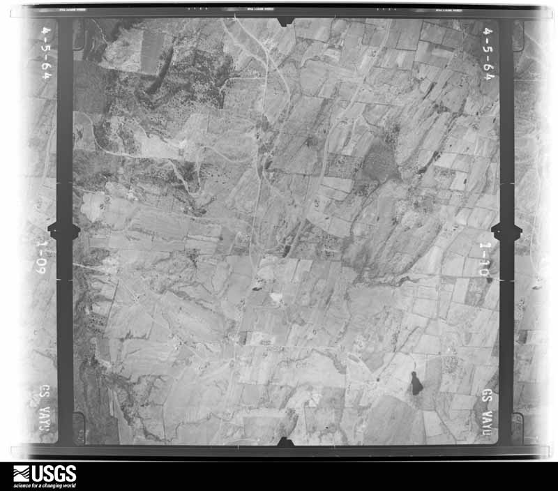 U.S. Geological Survey aerial photograph, 1964-04-05, scale 1:19000