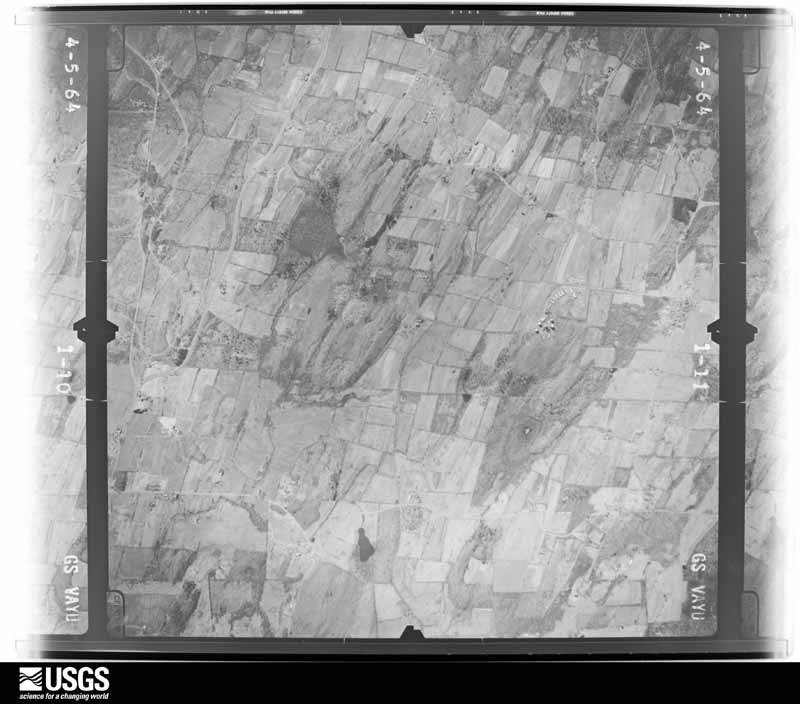 U.S. Geological Survey aerial photograph, 1964-04-05, scale 1:19000