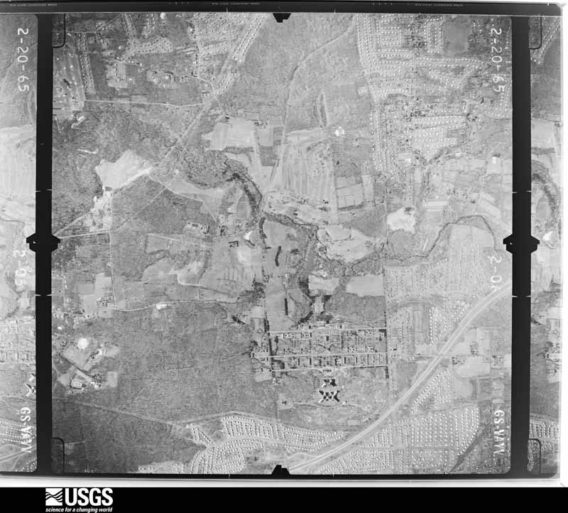 U.S. Geological Survey aerial photograph, 1965-02-20, scale 1:19000