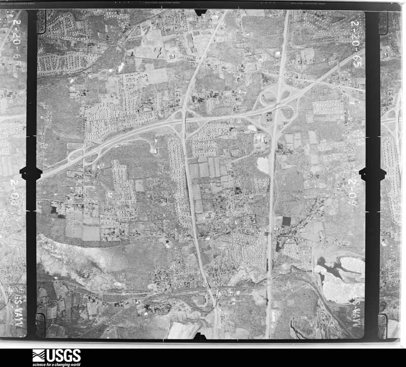 U.S. Geological Survey aerial photograph, 1965-02-20, scale 1:19000