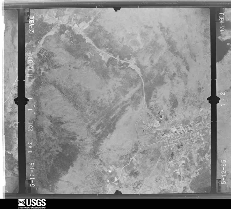 U.S. Geological Survey aerial photograph, 1965-05-12, scale 1:26000