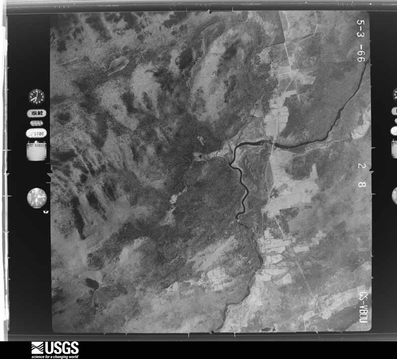 U.S. Geological Survey aerial photograph, 1966-05-03, scale 1:26000