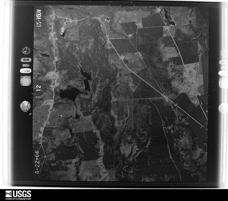 U.S. Geological Survey aerial photograph, 1966-04-22, scale 1:20000