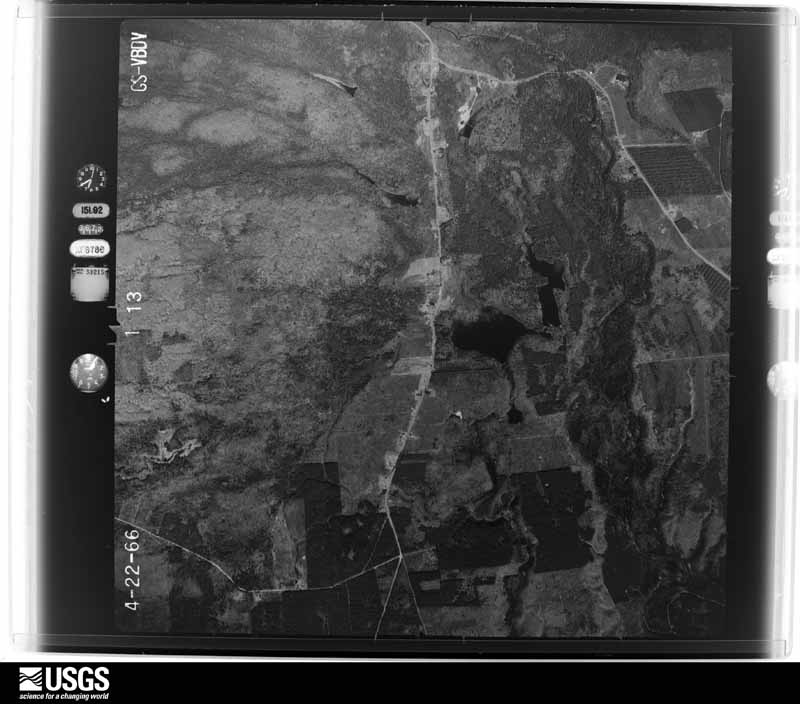 U.S. Geological Survey aerial photograph, 1966-04-22, scale 1:20000