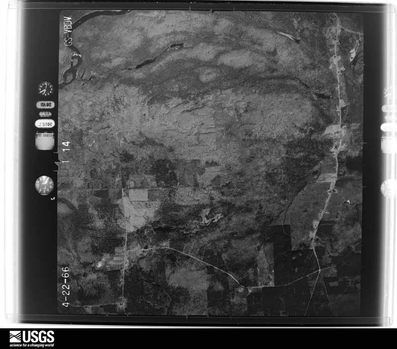 U.S. Geological Survey aerial photograph, 1966-04-22, scale 1:20000