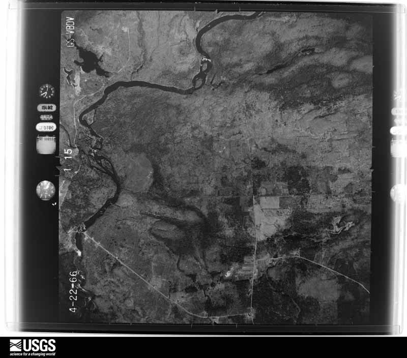 U.S. Geological Survey aerial photograph, 1966-04-22, scale 1:20000