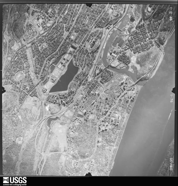 U.S. Geological Survey aerial photograph, 1966-01-12, scale 1:24000