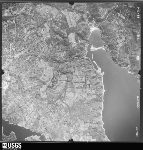 U.S. Geological Survey aerial photograph, 1966-01-12, scale 1:24000