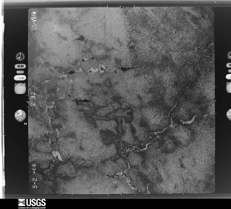 U.S. Geological Survey aerial photograph, 1966-05-02, scale 1:19000