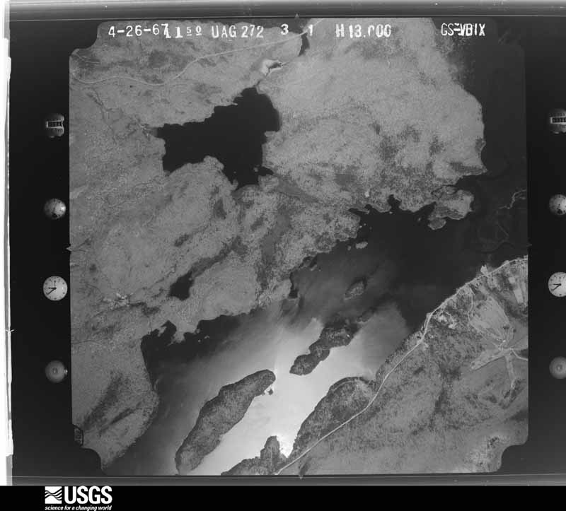 U.S. Geological Survey aerial photograph, 1967-04-26, scale 1:26000