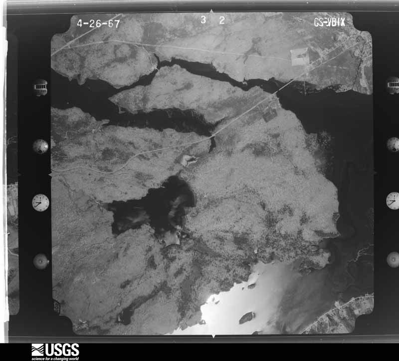 U.S. Geological Survey aerial photograph, 1967-04-26, scale 1:26000