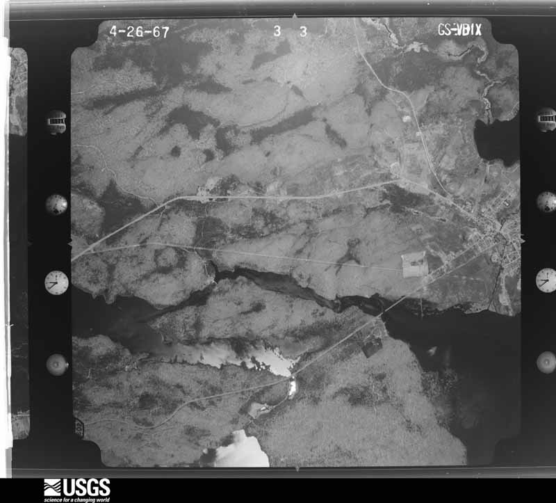 U.S. Geological Survey aerial photograph, 1967-04-26, scale 1:26000