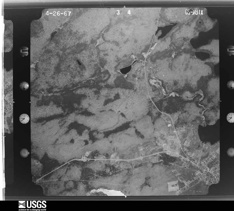 U.S. Geological Survey aerial photograph, 1967-04-26, scale 1:26000