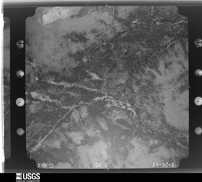 U.S. Geological Survey aerial photograph, 1967-04-26, scale 1:26000