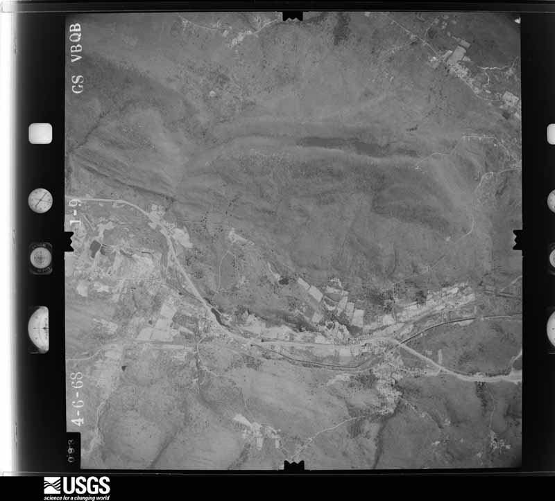 U.S. Geological Survey aerial photograph, 1968-04-06, scale 1:24000
