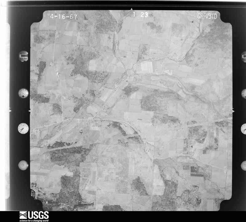 U.S. Geological Survey aerial photograph, 1967-04-16, scale 1:19000