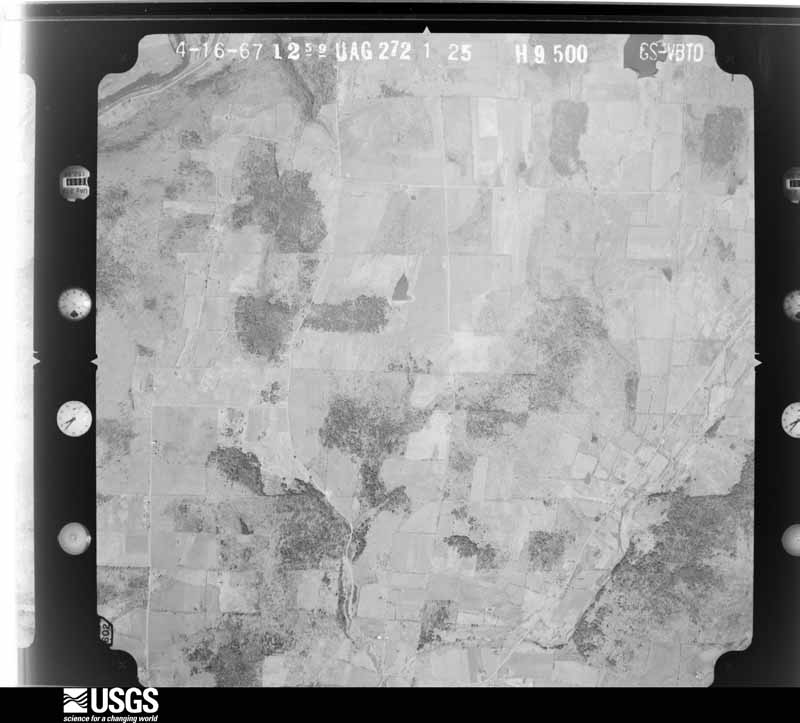 U.S. Geological Survey aerial photograph, 1967-04-16, scale 1:19000