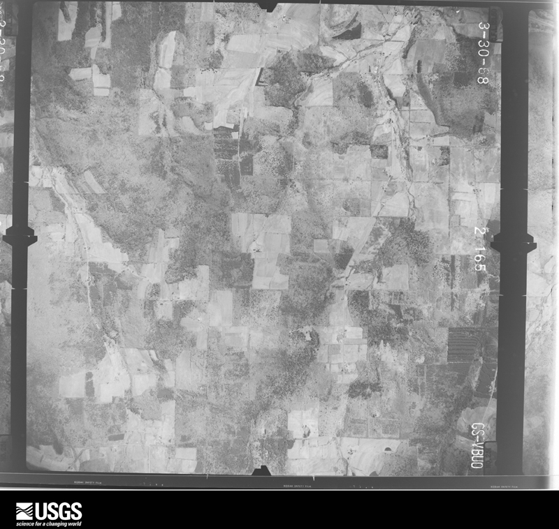U.S. Geological Survey aerial photograph, 1968-03-30, scale 1:24000
