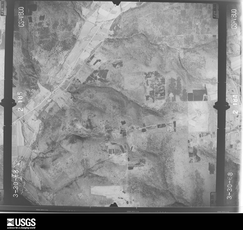 U.S. Geological Survey aerial photograph, 1968-03-30, scale 1:24000
