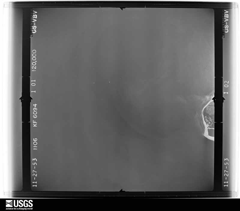 U.S. Geological Survey aerial photograph, 1953-11-27, scale 1:20000