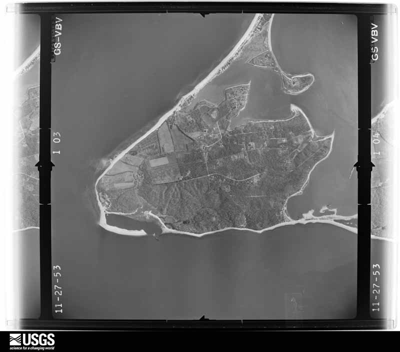 U.S. Geological Survey aerial photograph, 1953-11-27, scale 1:20000