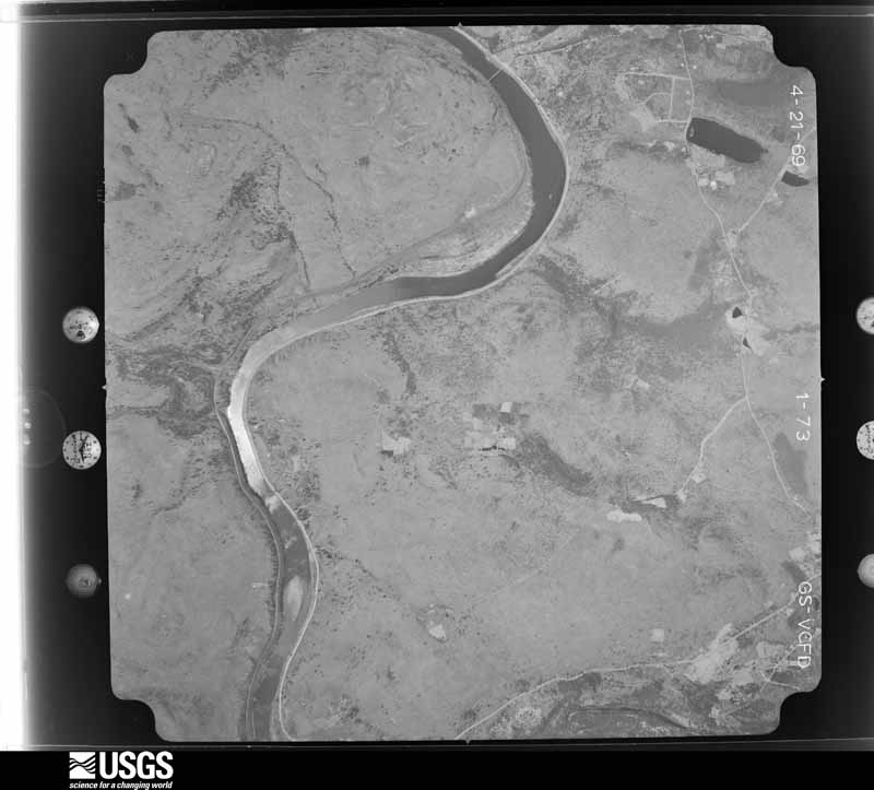 U.S. Geological Survey aerial photograph, 1969-04-21, scale 1:24000