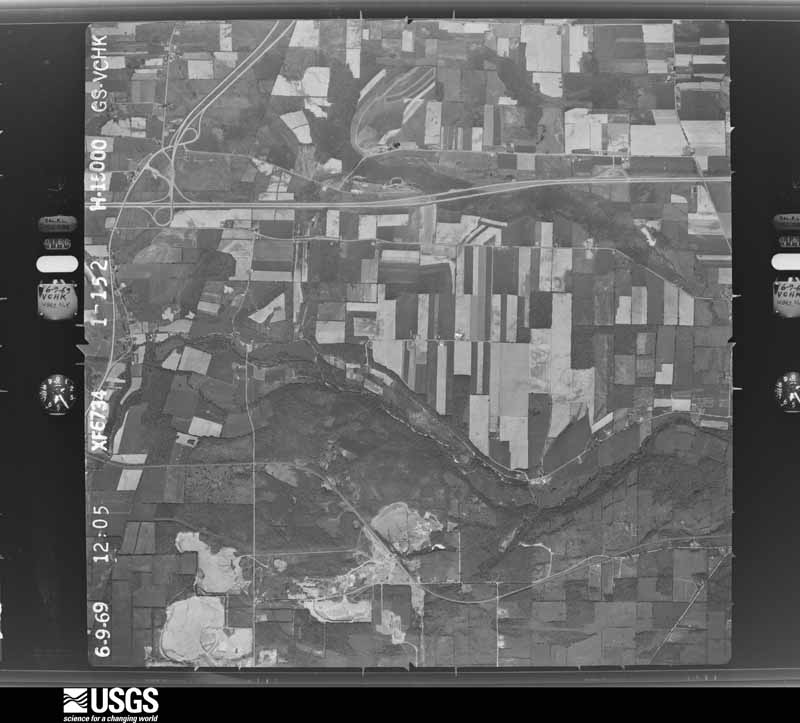 U.S. Geological Survey aerial photograph, 1969-06-09, scale 1:30000