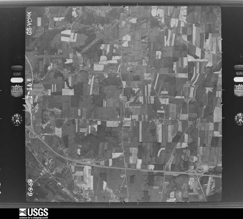 U.S. Geological Survey aerial photograph, 1969-06-09, scale 1:30000