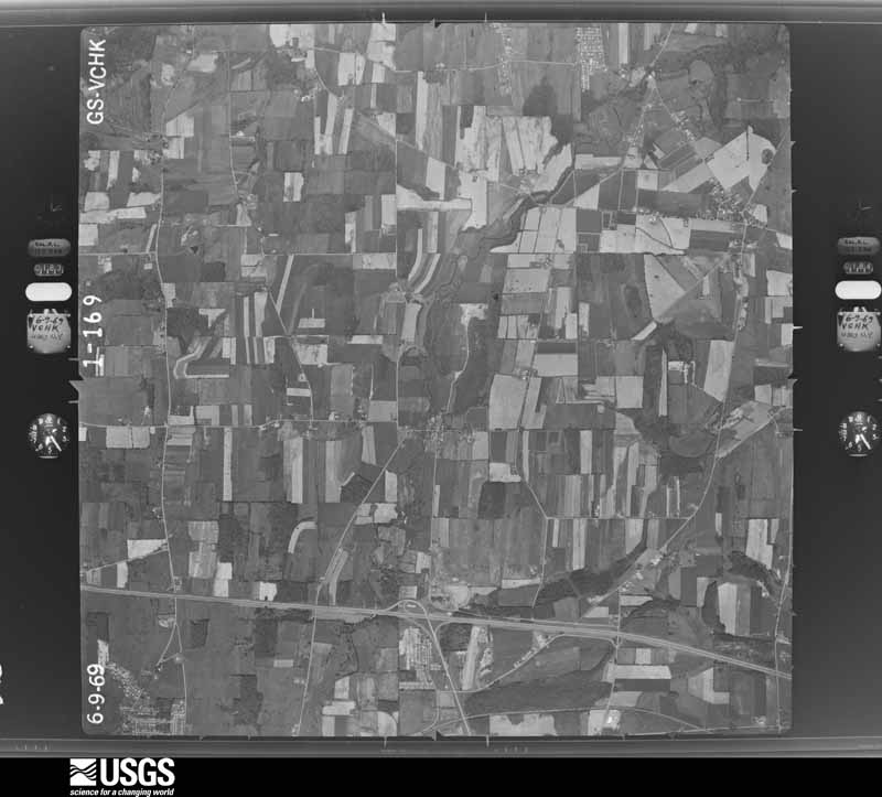 U.S. Geological Survey aerial photograph, 1969-06-09, scale 1:30000