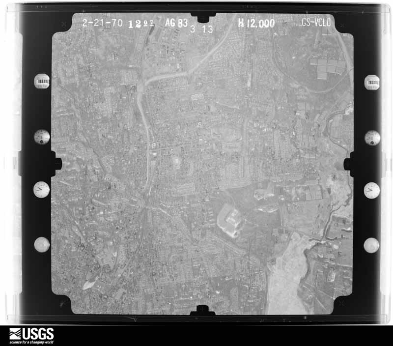 U.S. Geological Survey aerial photograph, 1970-02-21, scale 1:24000