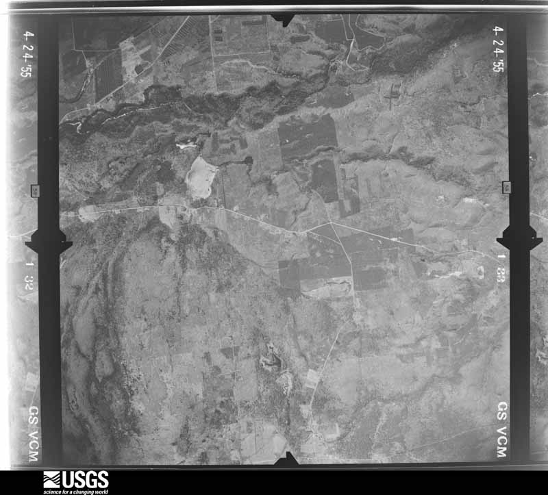 U.S. Geological Survey aerial photograph, 1955-04-24, scale 1:24000