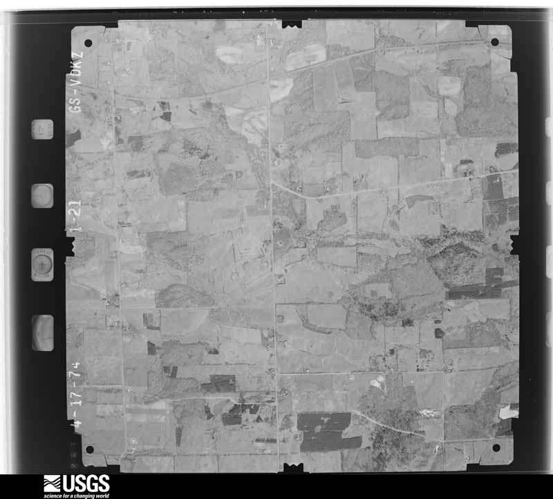 U.S. Geological Survey aerial photograph, 1974-04-01, scale 1:16000