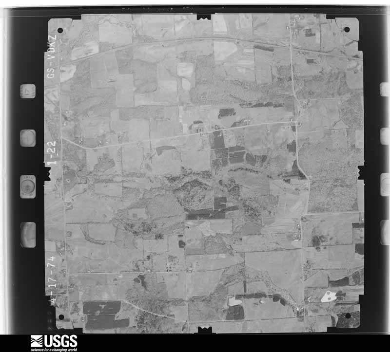 U.S. Geological Survey aerial photograph, 1974-04-01, scale 1:16000