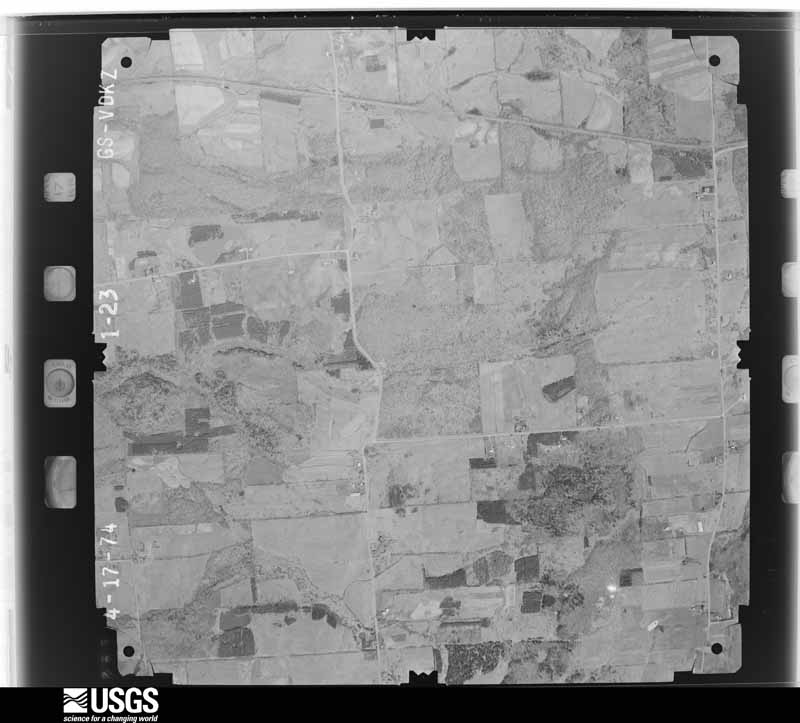 U.S. Geological Survey aerial photograph, 1974-04-01, scale 1:16000