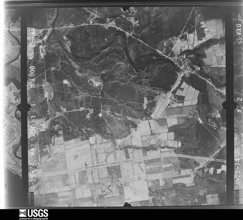 U.S. Geological Survey aerial photograph, 1974-04-01, scale 1:26000