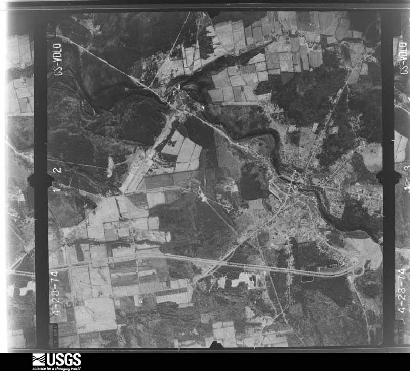 U.S. Geological Survey aerial photograph, 1974-04-01, scale 1:26000
