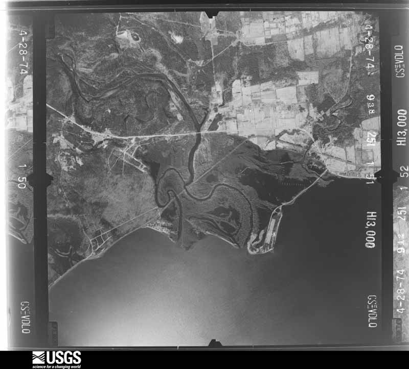 U.S. Geological Survey aerial photograph, 1974-04-01, scale 1:26000