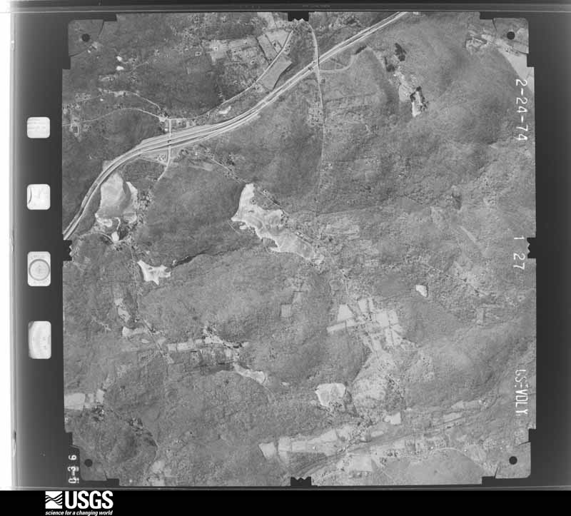 U.S. Geological Survey aerial photograph, 1974-04-07, scale 1:19000
