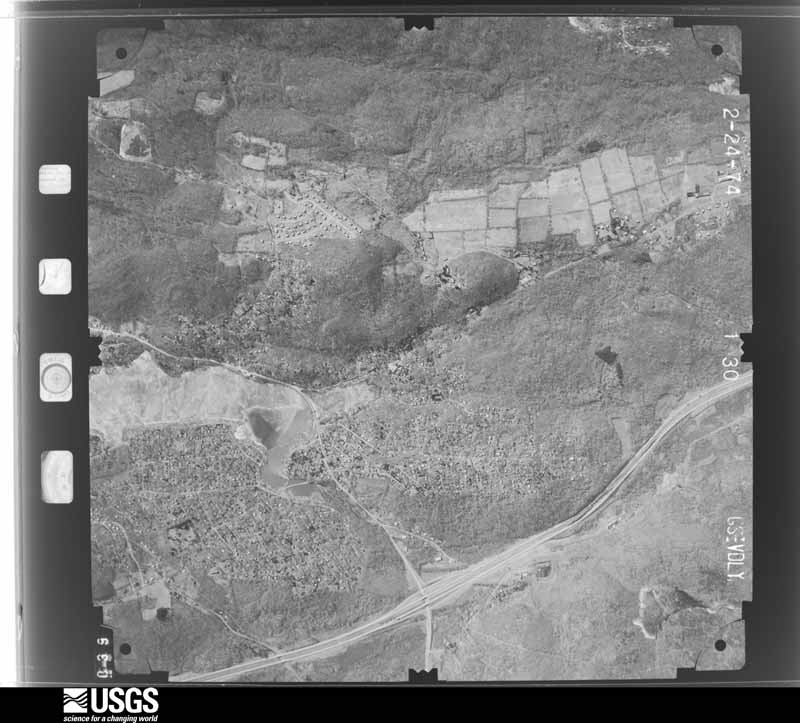U.S. Geological Survey aerial photograph, 1974-04-07, scale 1:19000