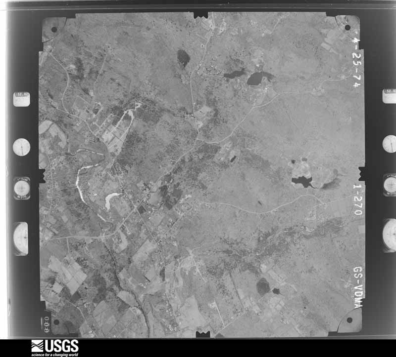 U.S. Geological Survey aerial photograph, 1974-04-25, scale 1:19000