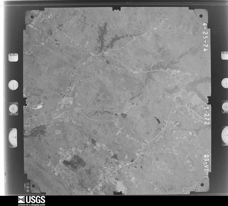 U.S. Geological Survey aerial photograph, 1974-04-25, scale 1:19000