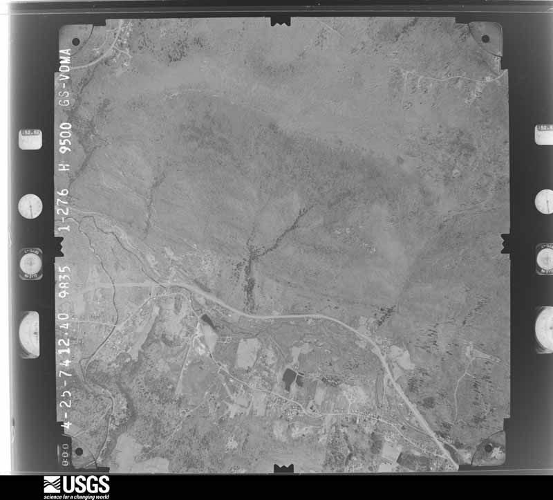 U.S. Geological Survey aerial photograph, 1974-04-25, scale 1:19000