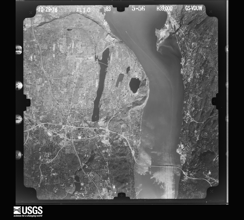 U.S. Geological Survey aerial photograph, 1976-10-29, scale 1:78000