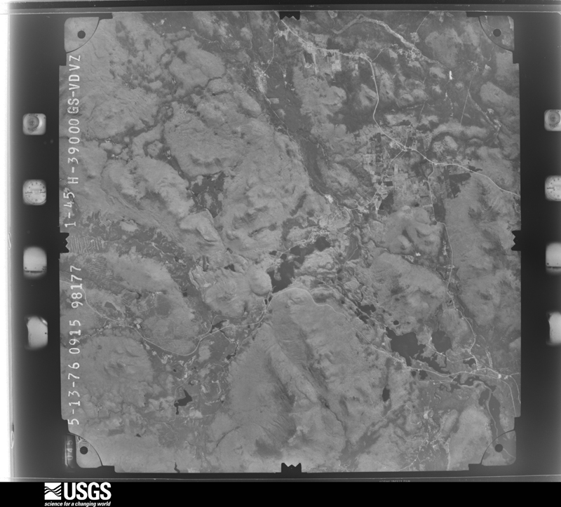 U.S. Geological Survey aerial photograph, 1976-05-01, scale 1:78000